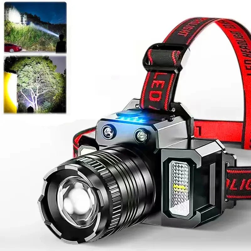 Rechargeable Sensor Headlamp with 5 Styles - silverfoxgoods